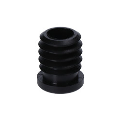 M8,A-25mm,H-25mm,C-5mm,čierna,Hrúbka steny-1.5-2mm,Plastová kruhovo-rúrková zátka s maticou M8 M8,A-25mm,H-25mm,C-5mm,čierna,Hrúbka steny-1.5-2mm,Plastová kruhovo-rúrková zátka s maticou M8